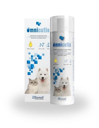 Suplemento para Problemas Dermatologicos HI FARMAX Omnicutis 200ml con Jeringa